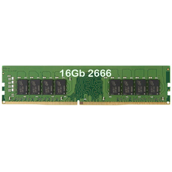 Memoria para Desktop DDR4 16GB 2666Mhz CL17 PC4-21300 Kingston ‎- KVR26N19D8/16