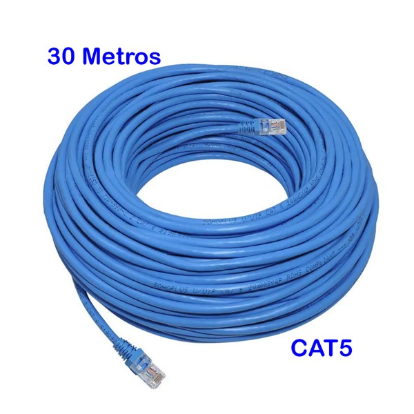 Cabo de Rede Patch Cord CAT5 - 30 Metros