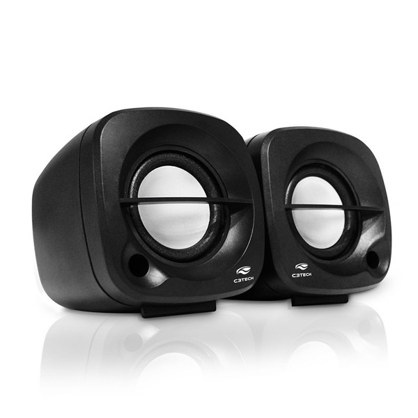 Caixa de Som 3W 2.0 SP-303BK C3Tech