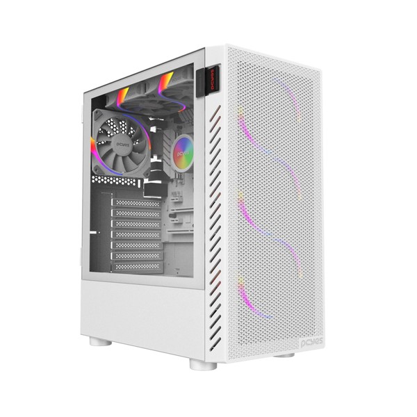 Gabinete Gamer Pcyes Bolter White Ghost GBWGPBR Branco