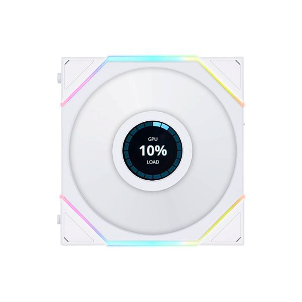 Fan Gamer Lian Li Uni Fan TL LCD Com Tela 120mm RGB Branco