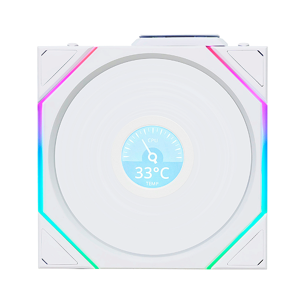 Fan Lian Li Uni Fan TL Wireless LCD 120 ARGB Reverse Blade Branco