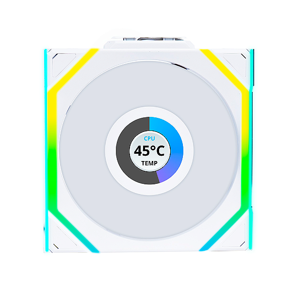 Fan Lian Li Uni Fan SL Wireless LCD 120 Reverse Blade ARGB Branco