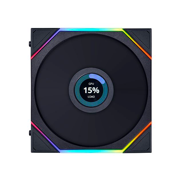 Fan Gamer Lian Li Uni Fan TL LCD Com Tela 120mm RGB Preto