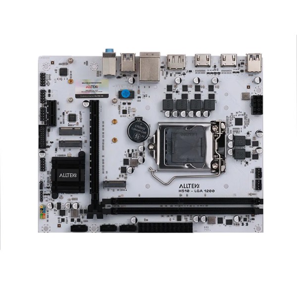 Placa Mae Intel LGA1200 - Alltek H510M-VH4, Express Branca 10ª/11ªG, DDR4, M.2, Hdmi