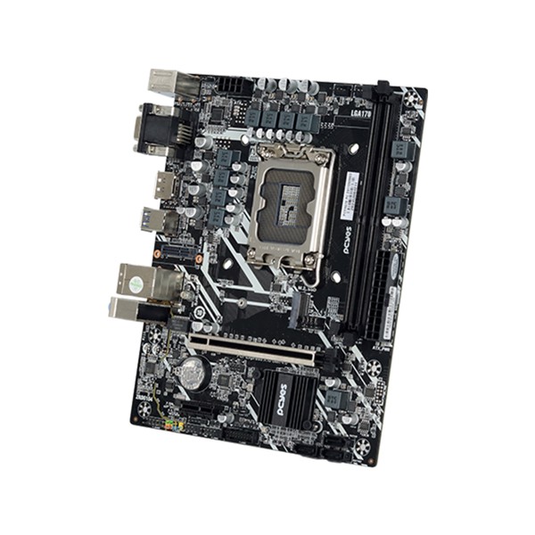 Placa Mae Intel LGA1700 - PcYes H610, DDR4, M.2, HDMI, DP, VGA