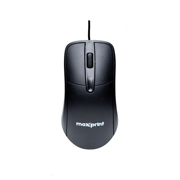 Mouse USB Maxprint OfficeEasy Preto 1200dpi - 60000154