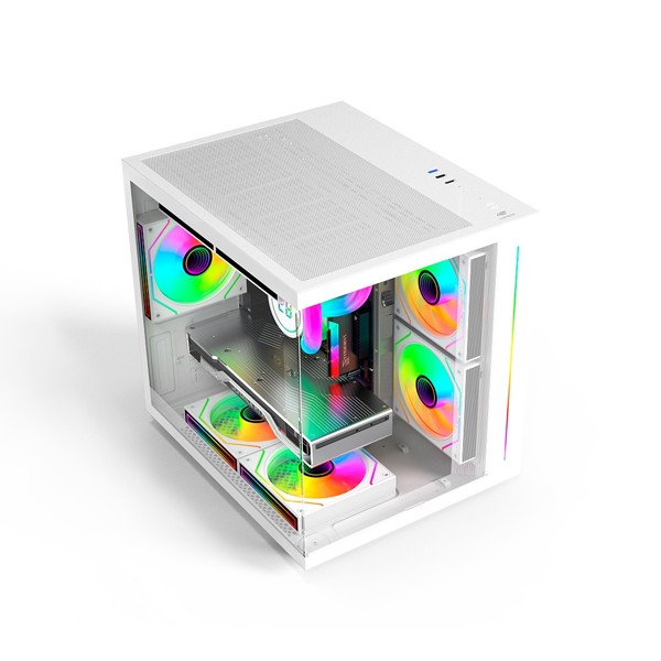 Gabinete Aquarius MT-G810WH Sem Fonte C3Tech Gaming