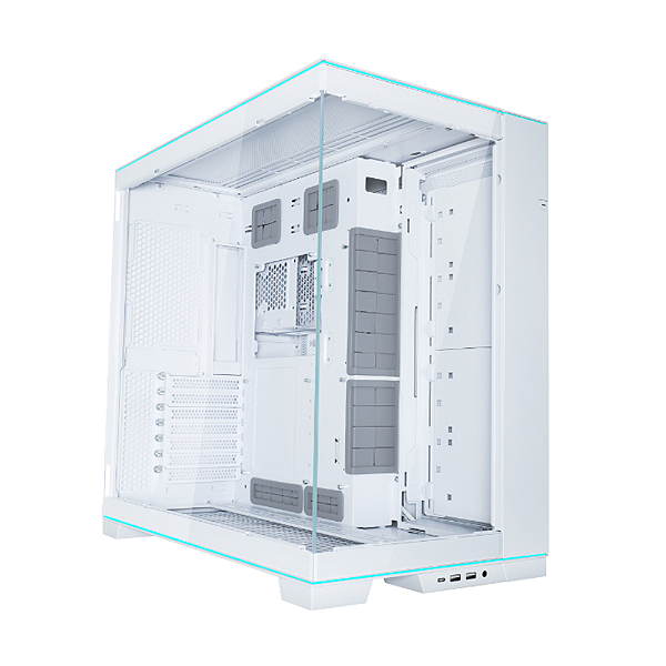 Gabinete Gamer Lian Li O11 Evo RGB Mid Tower Sem Fans Branco