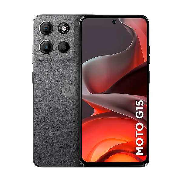 Celular Smartphone Motorola G15 4GB RAM + 8GB Boost 256Gb 6,7" Dual Sim 4G Grafite