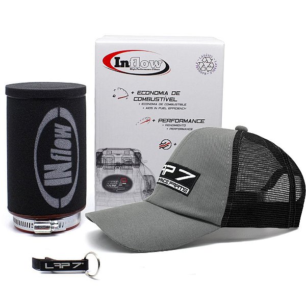 INFLOW, FILTRO INBOX CILINDRICO, FILTRO CILINDRICO, FILTRO ESPORTIVO C -  LAP7 Performance Parts