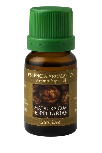 Essência para Aromatizador Madeira com Especiarias 10 ml.