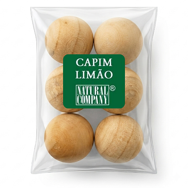 Sachê Perfumado de Madeira Capim Limão | Aromatizador para Gavetas, Armários e Bolsas | 6 Unidades