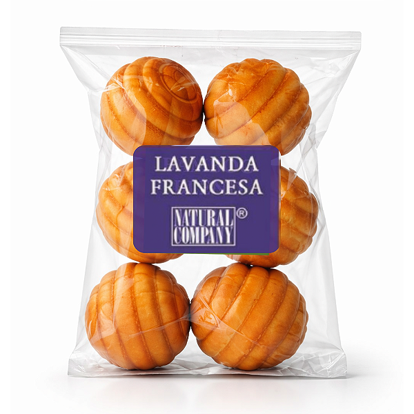 Sachês Perfumados Lavanda Francesa Natural Company - 6 Bolinhas de Madeira