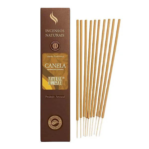 Incenso Natural Canela Artesanal | 12 Varetas | Natural Company