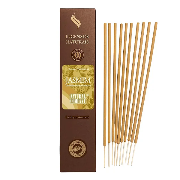 Incenso Natural Jasmim Artesanal | 12 Varetas | Natural Company