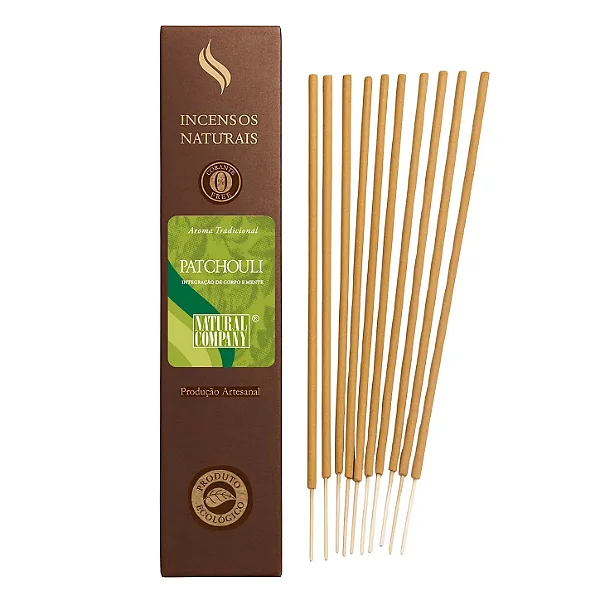 Incenso Natural Patchouli Artesanal | 12 Varetas | Natural Company