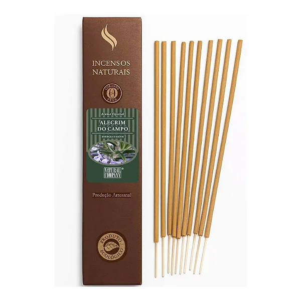 Incenso Natural Alecrim do Campo | Artesanal | 12 Varetas/12 hs Exalando | Natural Company