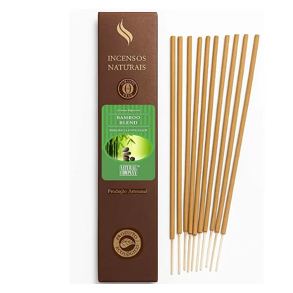 Incenso Natural Bamboo Blend Artesanal | 12 Varetas | Natural Company
