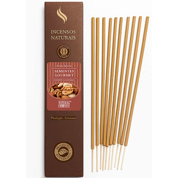 Incenso Natural Sementes Gourmet 12 Varetas/12 hs Exalando