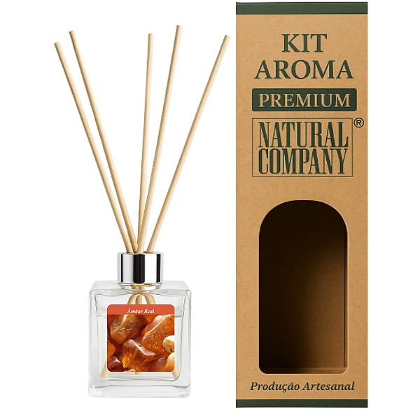 Aromatizador Varetas Âmbar Real - Vidro 250 ml