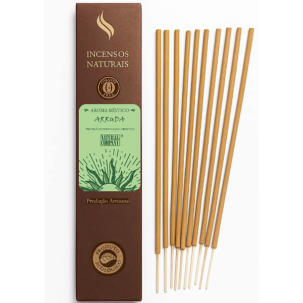 Incenso Natural Arruda 12 Varetas/12 hs Exalando