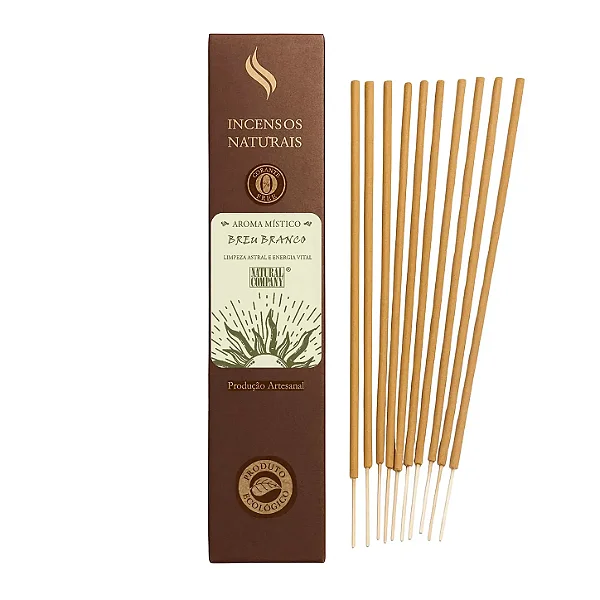 Incenso Natural Breu Branco Artesanal | 12 Varetas | Natural Company
