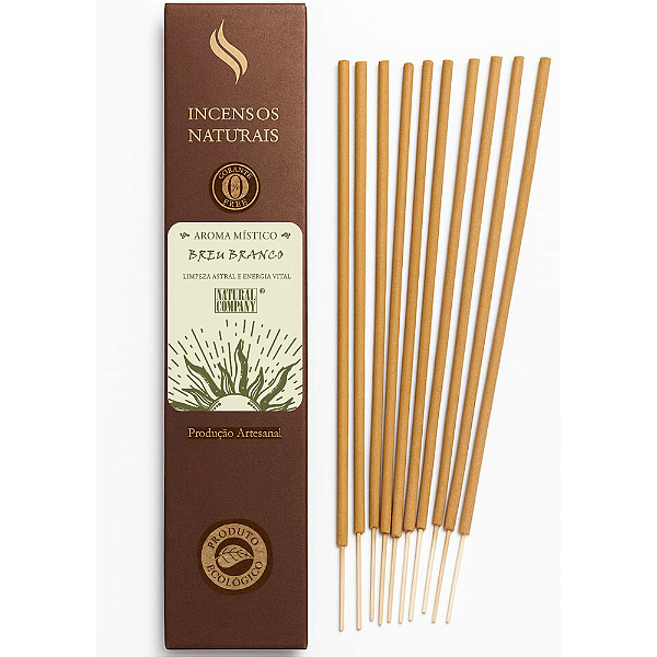 Incenso Natural Breu Branco 12 Varetas/12 hs Exalando