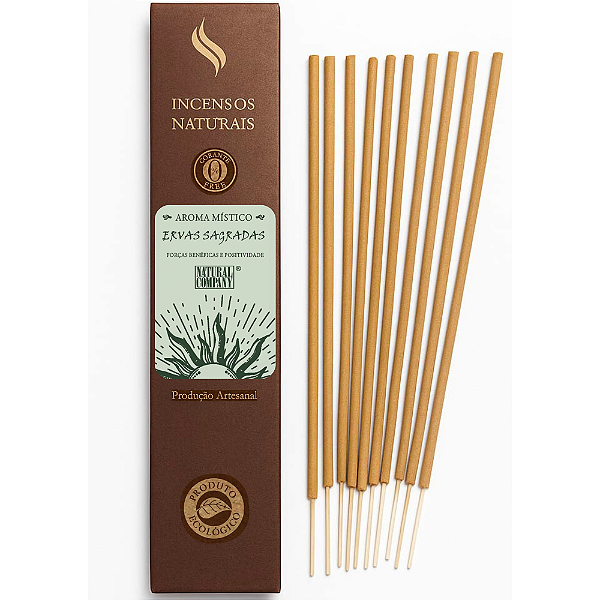 Incenso Natural Ervas Sagradas 12 Varetas/12 hs Exalando