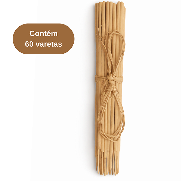 Incenso Natural Artesanal Feixe 60 Varetas/60 hs exalando - As literaturas dos aromas estão descritas na apresentação das embalagens originais com 12 varetas. Escolha seus aromas e marque em selecione
