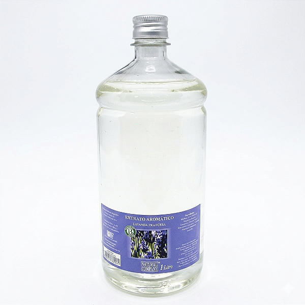 Aromatizante Varetas Lavanda Francesa Natural Company - Refil 1 Litro
