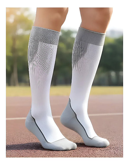 Meia Jobst Sport 20-30 mmHg, Cor: Cinza Claro