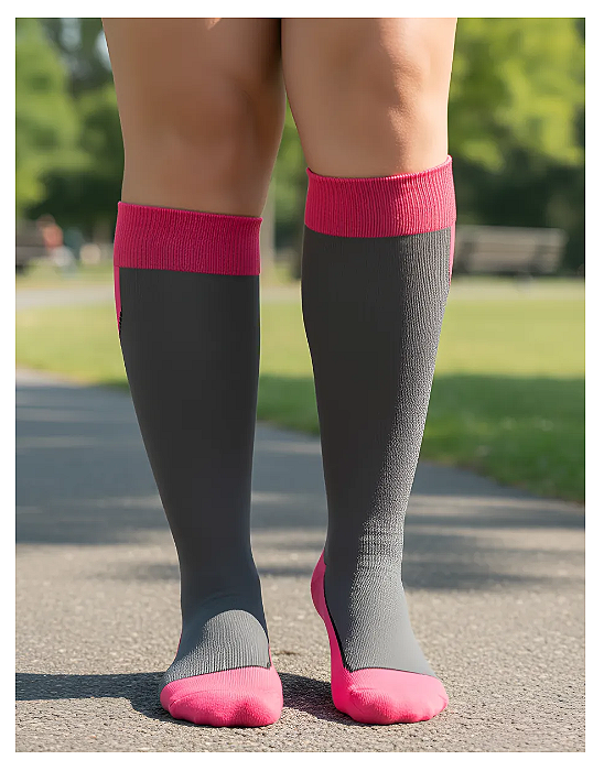 Meia Jobst Sport 20-30 mmHg, Cor: Rosa