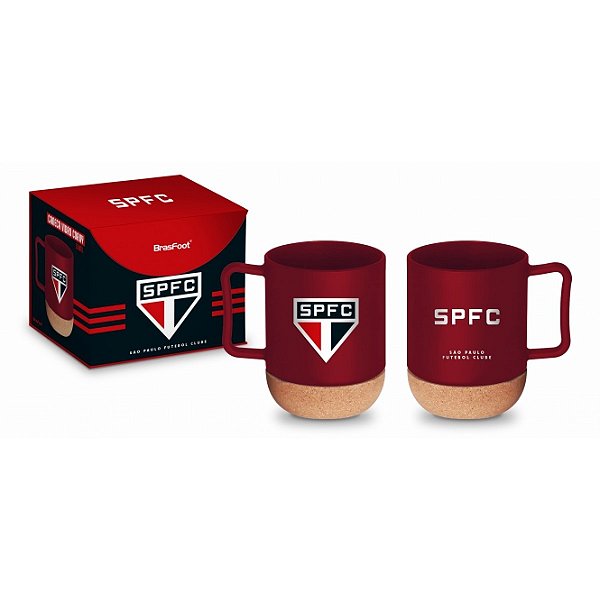CANECA VIDRO CORK C/PORTA COPO ROLHA TIMES - SÃO PAULO