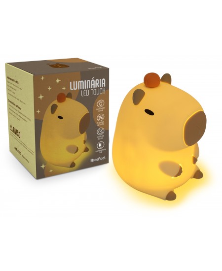 LUMINARIA DE SILICONE TOUCH USB - CAPIVARA
