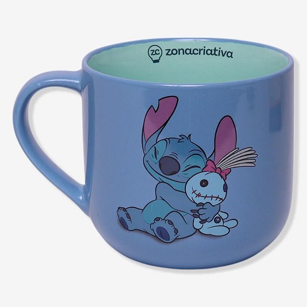 CANECA 350ML C/INFUSOR P/ CHÁ STITCH