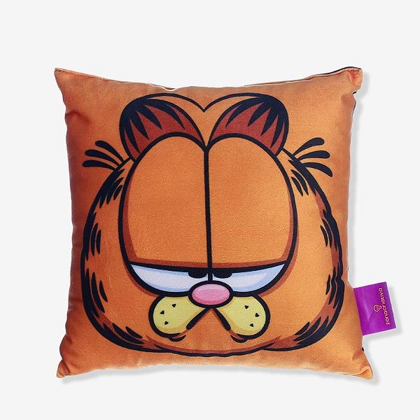 ALMOFADA FIBRA VELUDO 25X25CM GARFIELD
