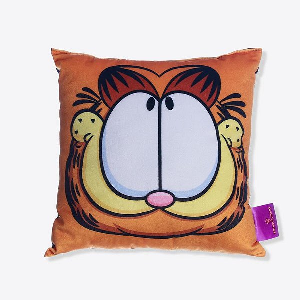 ALMOFADA FIBRA VELUDO 25X25CM GARFIELD PAZ INTERIOR