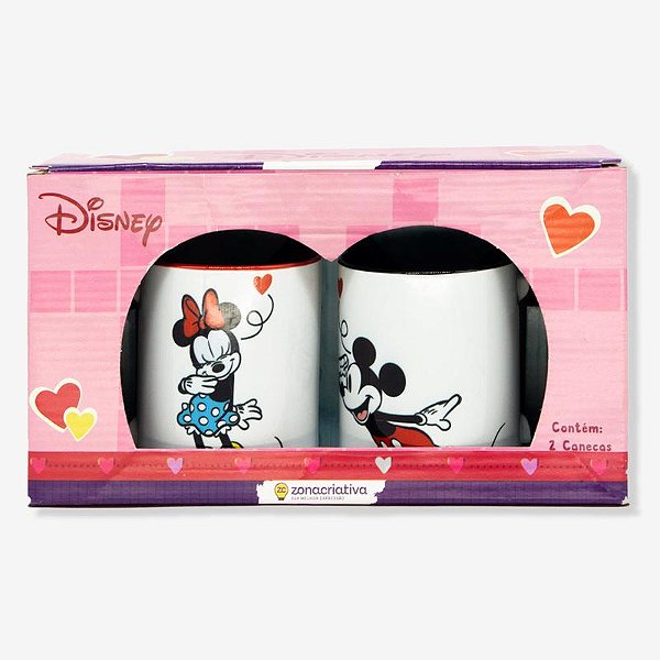 KIT C/ 2 CANECAS POP 350ML MICKEY FRIENDS