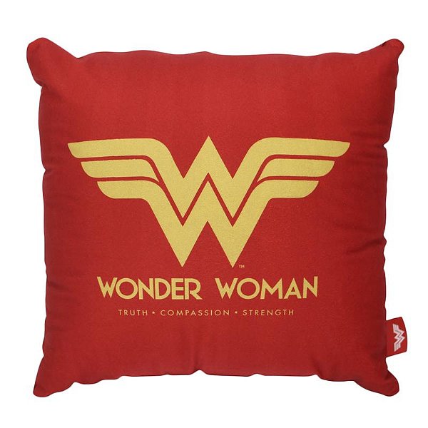 ALMOFADA FIBRA VELUDO 40X40CM MULHER MARAVILHA