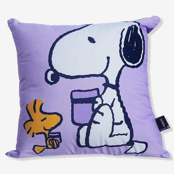 ALMOFADA FIBRA VELUDO 40X40CM SNOOPY MUG