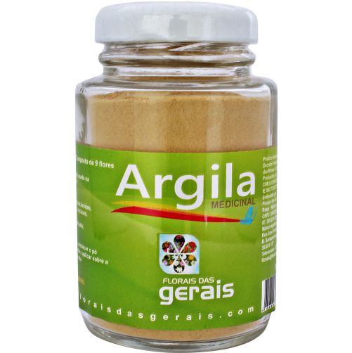 Argila Amarela Composta Com Flores 100g