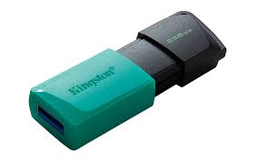 Pendrive Kingston Datatraveler Exodia 256GB USB 3.2 - Preto e Verde DTXM/256GB