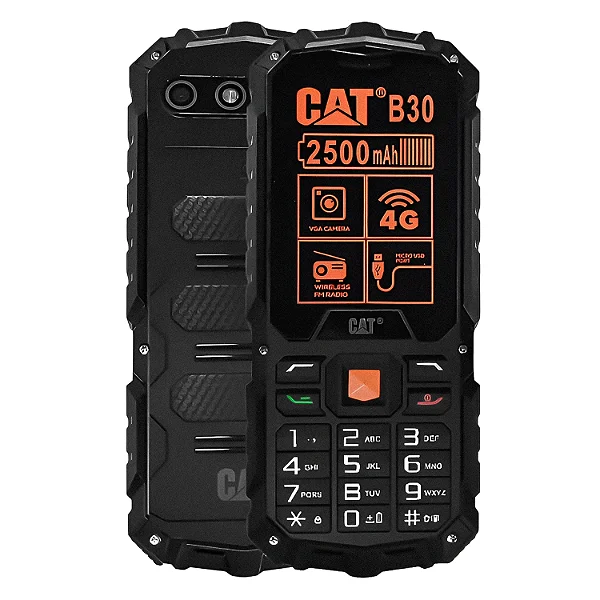 Celular Caterpillar B30 4G Dual Sim Tela 2.4" - Preto