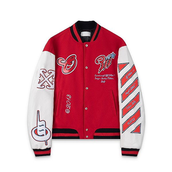 Jaqueta Off-White  bomber com patchwork