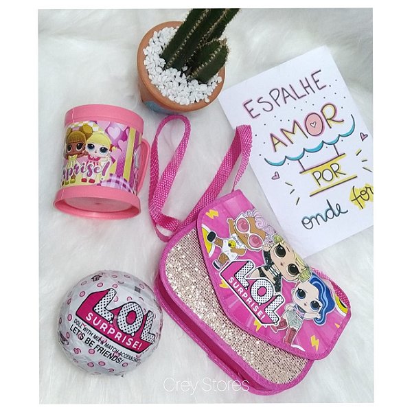 Kit de Maquiagem Infantil Bolsa Redonda LoL Surprise! - Araujo Mobile