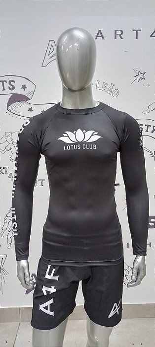 Rash Guard Lotus Club Jiu Jitsu Black