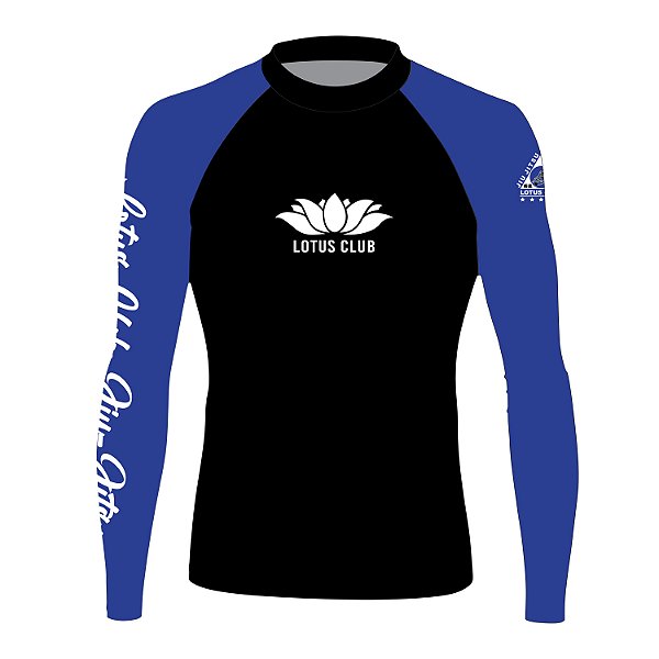Rash Guard Manga Longa Azul - Lotus Jiu-Jitsu