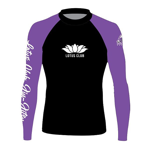 Rash Guard Manga Longa Roxa - Lotus Jiu-Jitsu