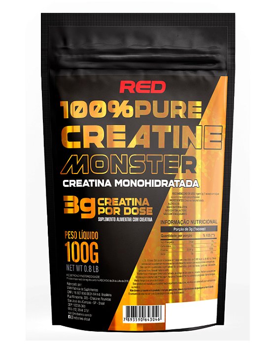 100% PURE CREATINE MONSTER 100g - Red Series